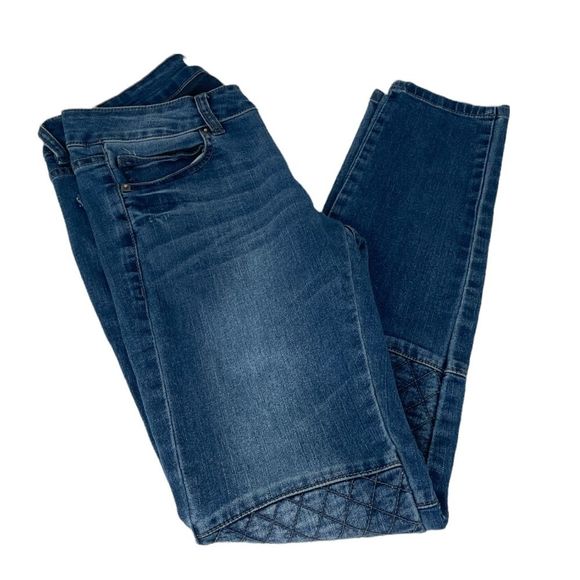Life In Progress Stacked Skinny Moto Jeans Blue Size 27 - Picture 3 of 9